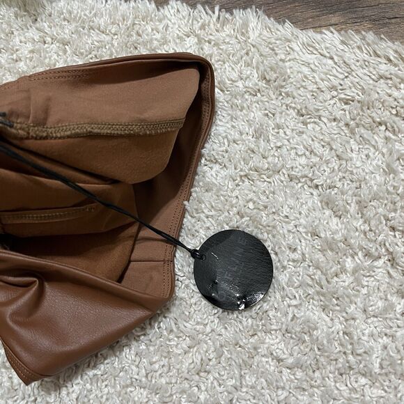 Offline by Aerie Small Brown Faux Leather Real Luxe High Waisted Leggings NWT - Picture 7 of 7